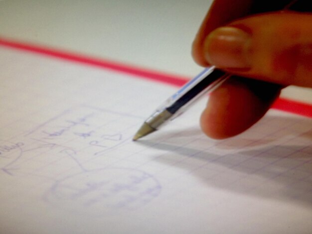 Close-up of pen
