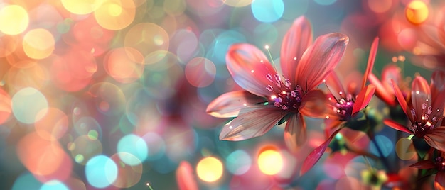 CloseUp Flower with Bokeh Effect