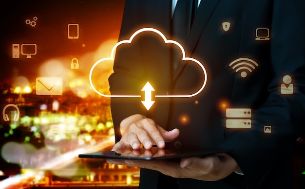 Cloud computing technology and online data storage for global data sharing