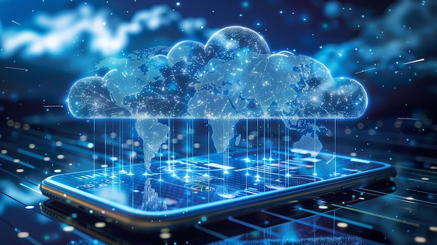 cloud systems technology illustration