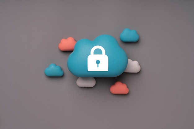 Cloud technology for global business concept