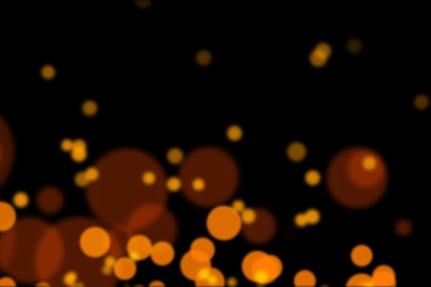 Colored particles on black background