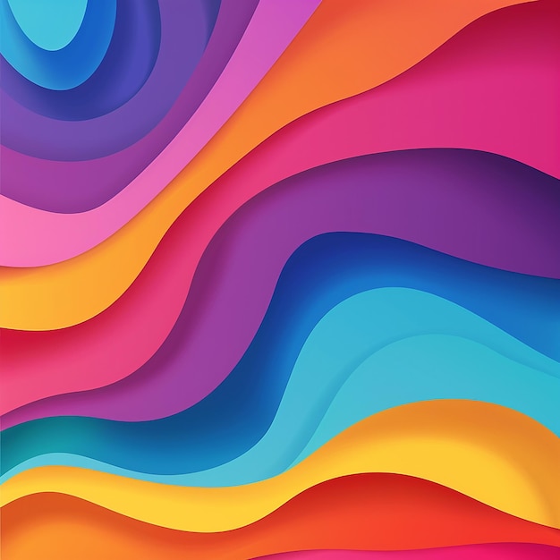 Colorful Abstract Gradient Layers