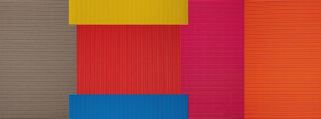 Colorful corrugated paperboard texture and background