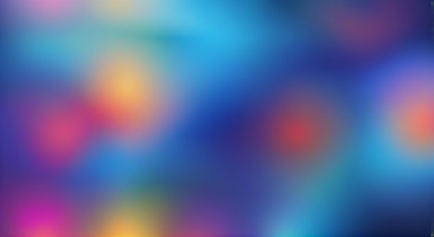 Colorful Gradient Blurred Abstract Background with Geometric Elements Stock Illustration