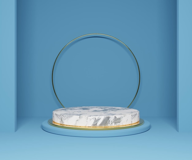 Colorful podium set for product display Very modern product showcase 3D podium free Minimal stage