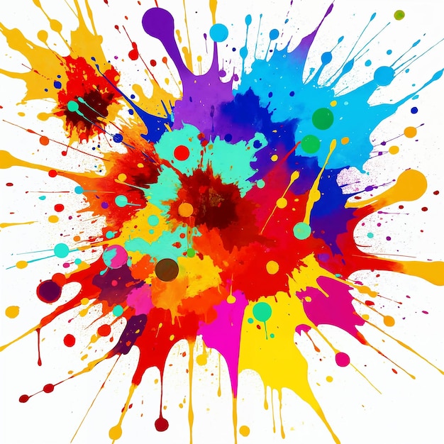 Colorful Splatter Art