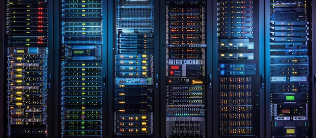 computer and server room rack panel