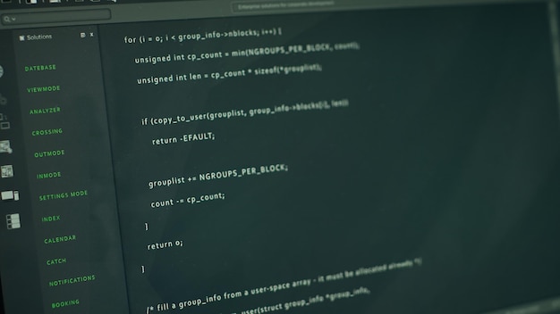 Computer peripherals and screens in server farm