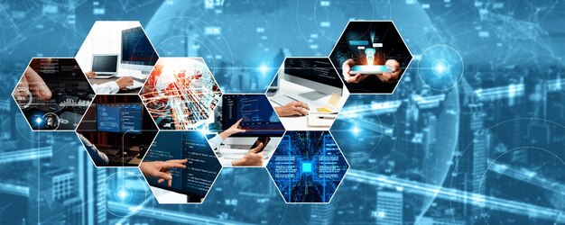Computer programming coding and AI artificial intelligence NLP data development