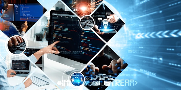 Computer programming coding and AI artificial intelligence NLP data development