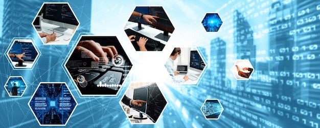 Computer programming coding and AI artificial intelligence NLP data development