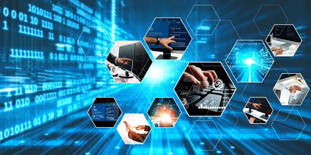 Computer programming coding and AI artificial intelligence NLP data development