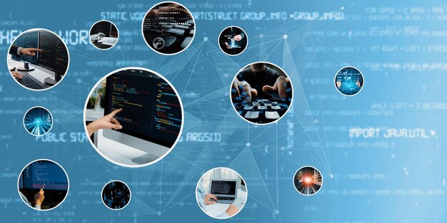 Computer programming coding and AI artificial intelligence NLP data development