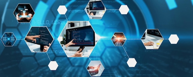 Computer programming coding and AI artificial intelligence NLP data development