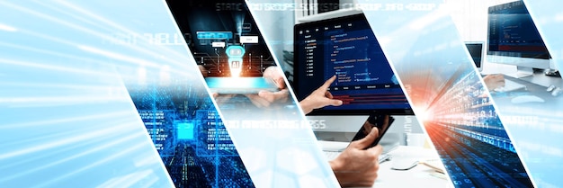 Computer programming coding and AI artificial intelligence NLP data development