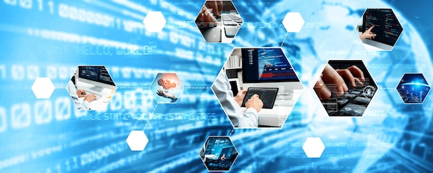 Computer programming coding and AI artificial intelligence NLP data development