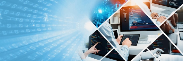 Computer programming coding and AI artificial intelligence NLP data development
