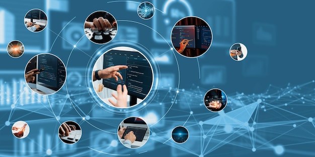 Computer programming coding and AI artificial intelligence NLP data development