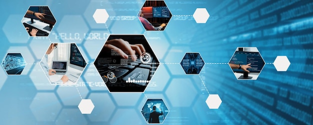 Computer programming coding and AI artificial intelligence NLP data development