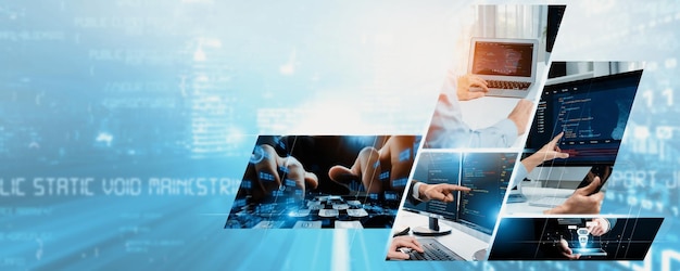 Computer programming coding and AI artificial intelligence NLP data development