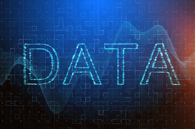 computing and data concept