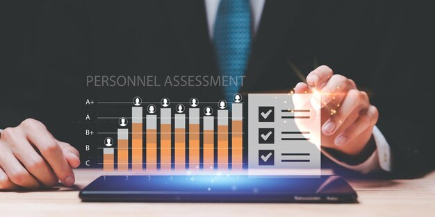 concept of business development with personnel Human Resources HR employ