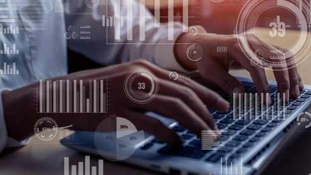 Conceptual business dashboard for financial data analysis