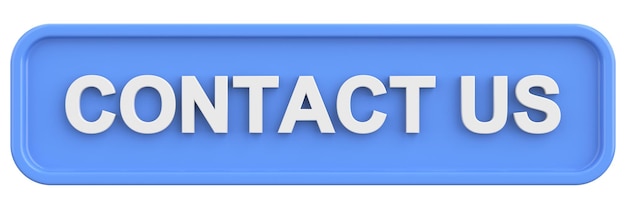 Contact us button 3D illustration