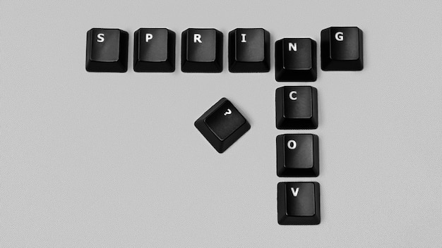 Coronavirus ncov at spring concept