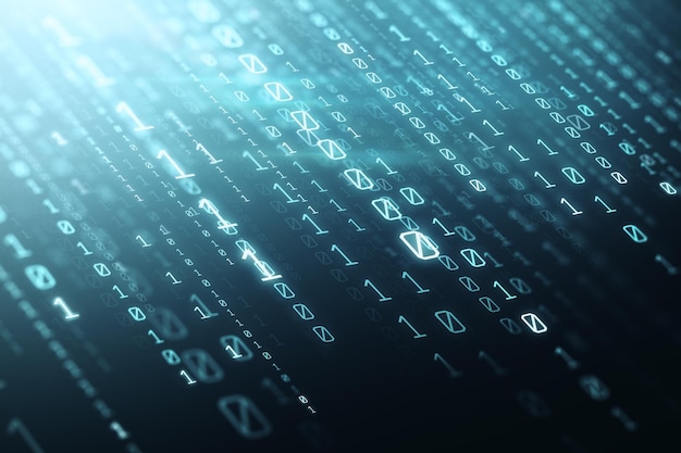 Creative binary code background