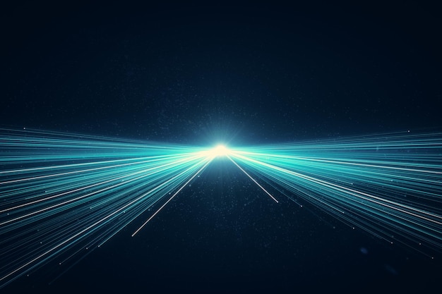 Creative blue ray background