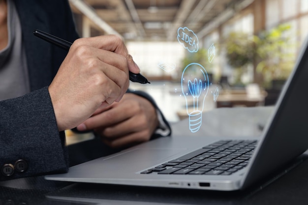Creative Brainstorming with Ideas and Technology in Office Setting