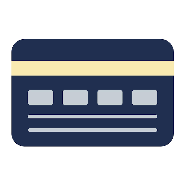 Credit Card Flat Illustration