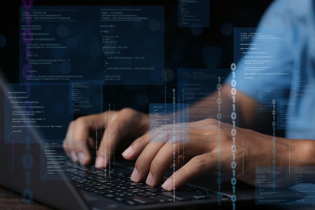 cyber security concept Login User identification information security and cybersecurity secure