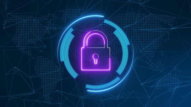 Cyber security concept