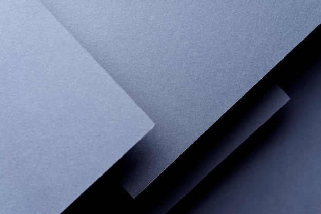 Dark abstract background inspired by material design using cardboard and paper