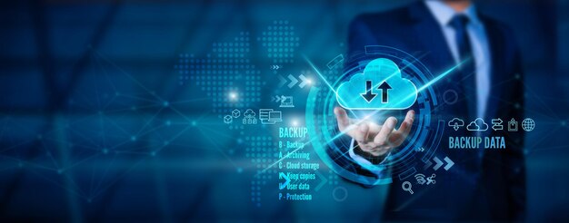 Data storage and exchange of business information with internet cloud technology