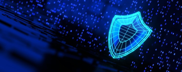 Data storage security concept Internet security Dark web security Safe internet concept Protect your data 3D rendering
