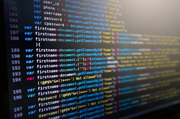 Desktop source code and Wallpaper by Computer language with coding and programming.