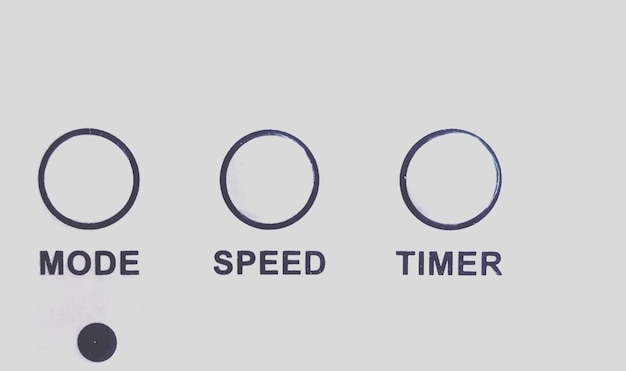 Detail shot of buttons
