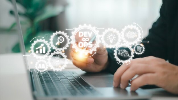 DevOps-metodologia Kehitysoperaatiot agil-ohjelmointitekniikan konsepti