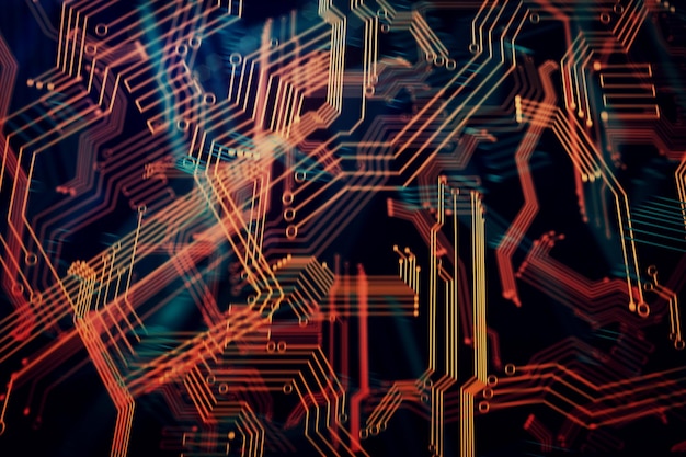 Digital circuit texture