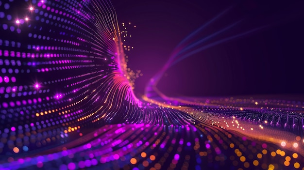 digital data flow big data technology high speed light trails
