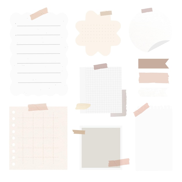 Digital stickers png element set pink digital sticker packs