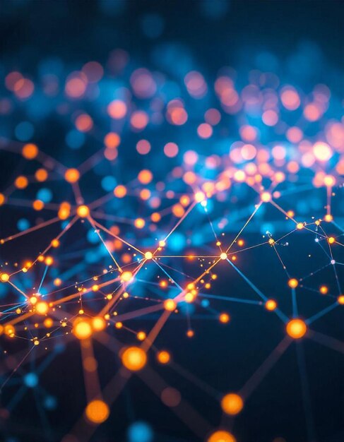 Digital technology internet global network technology concept