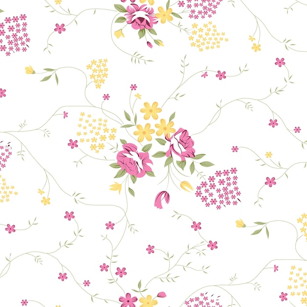 Digital trending texture illustration and flowers for background design beautiful textured effec