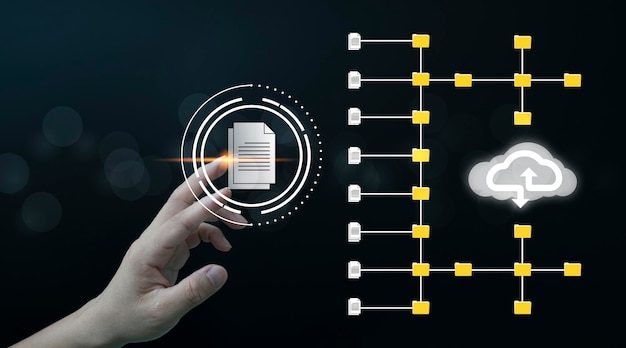 Document Management System DMS online documentation database and process automation to efficiently manage files knowledge and documentation in enterprise with ERP