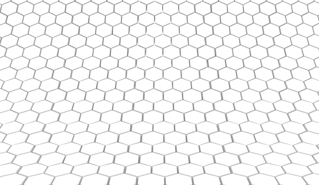Duotone hexagon 3D background texture 3d rendering illustration Futuristic abstract background