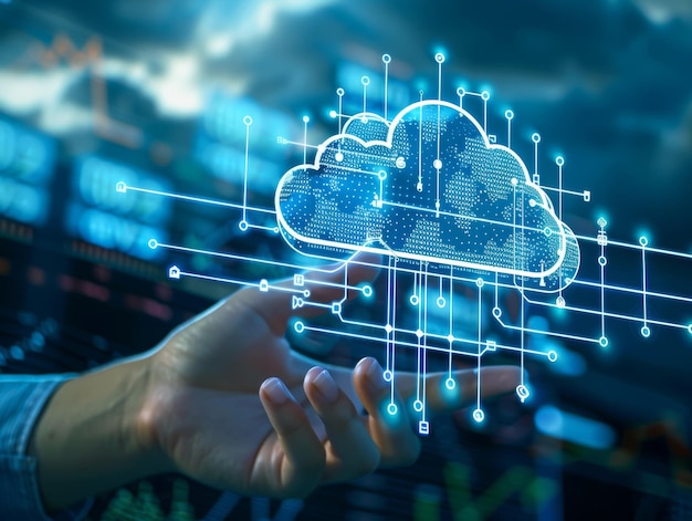 Dynamic display of cloud computing services focusing on the integration of advanced analytics and real time monitoring